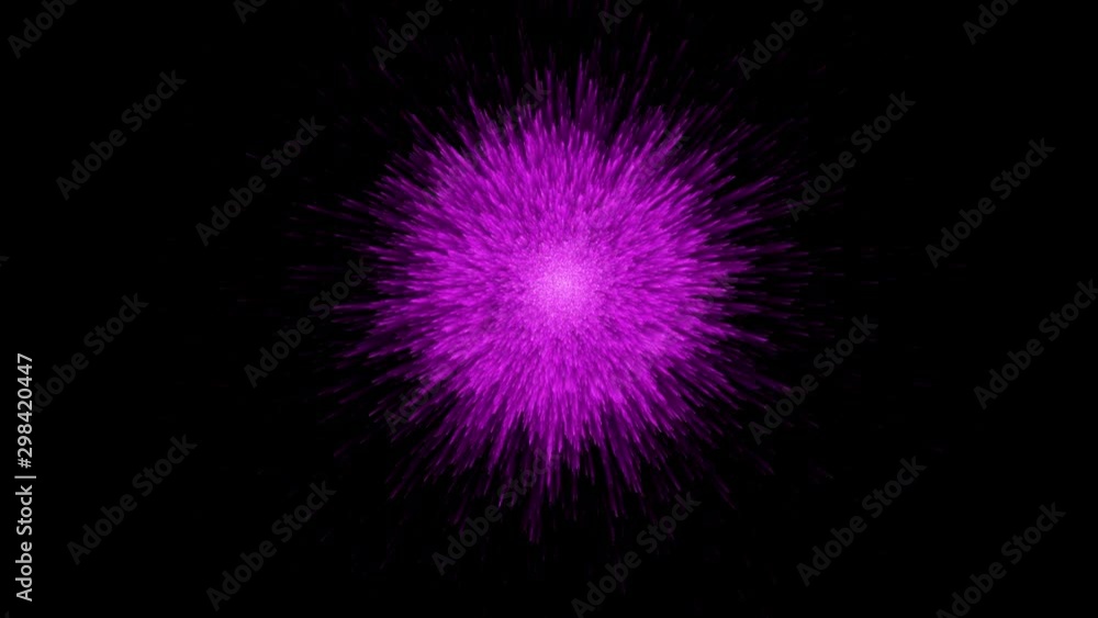 colorful pink powder particles explosion 3D abstract animation colorful pink powder particles explosion 3D abstract animation