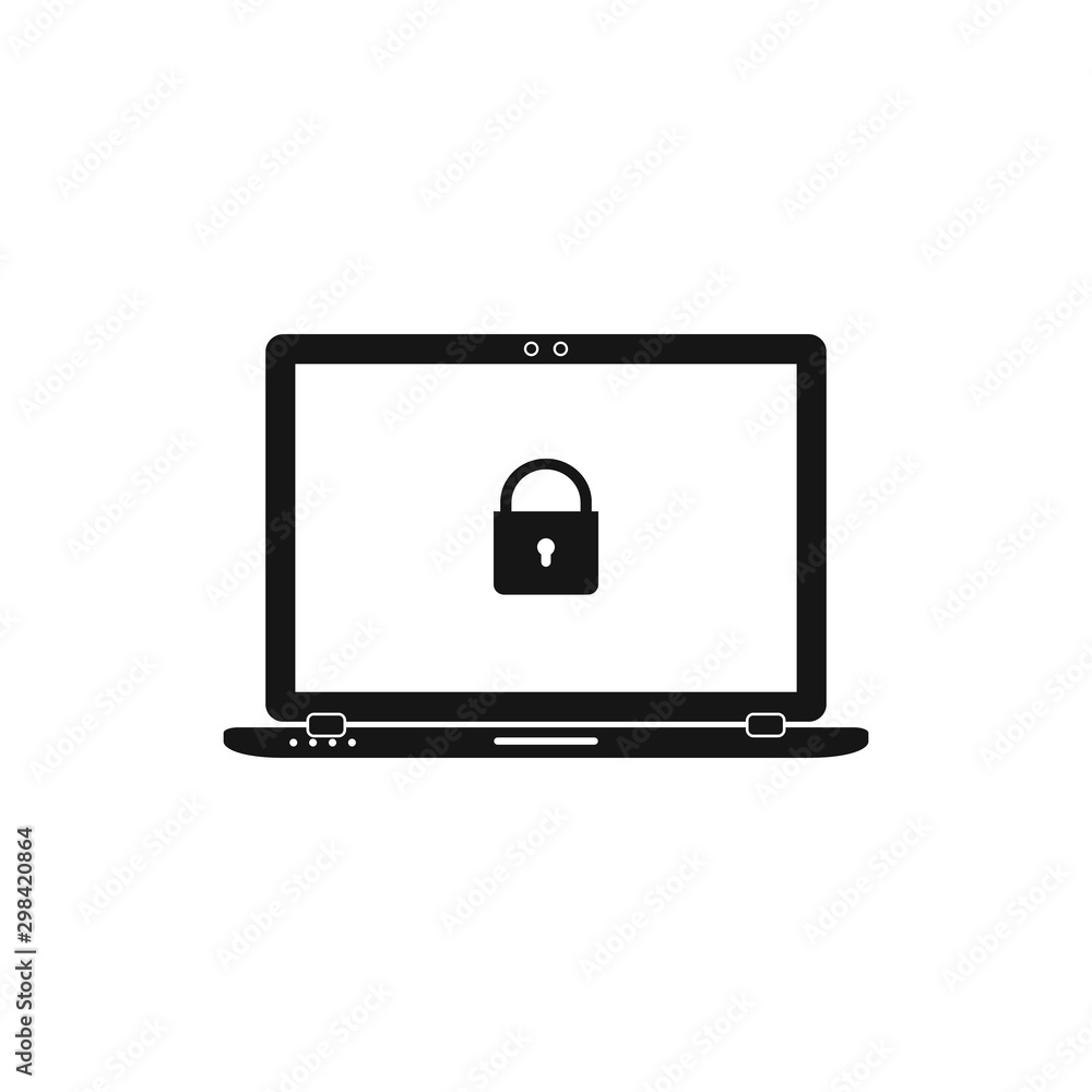 Computer Security Icon. Flat style vector EPS. Computer Security Icon. Flat style vector EPS.
