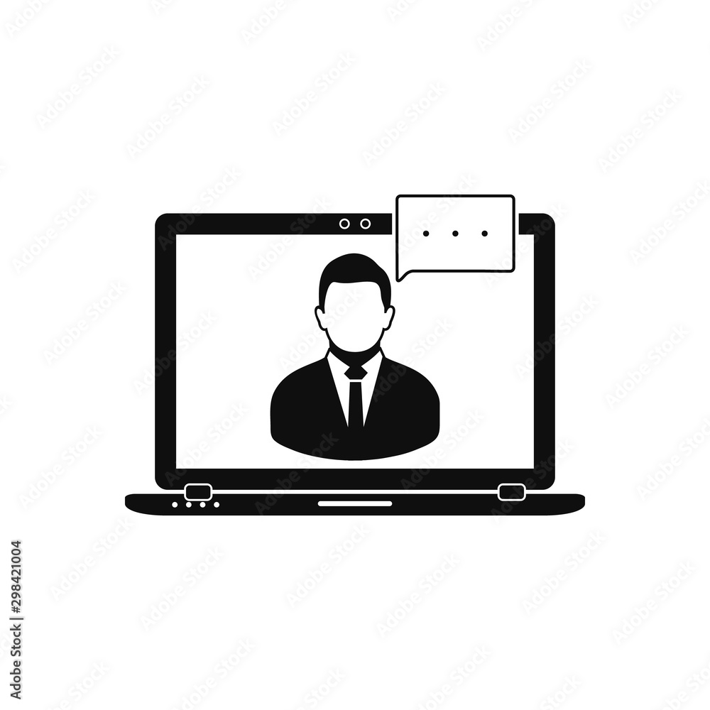 Online Customer Service Icon. Flat style vector EPS. Online Customer Service Icon. Flat style vector EPS.