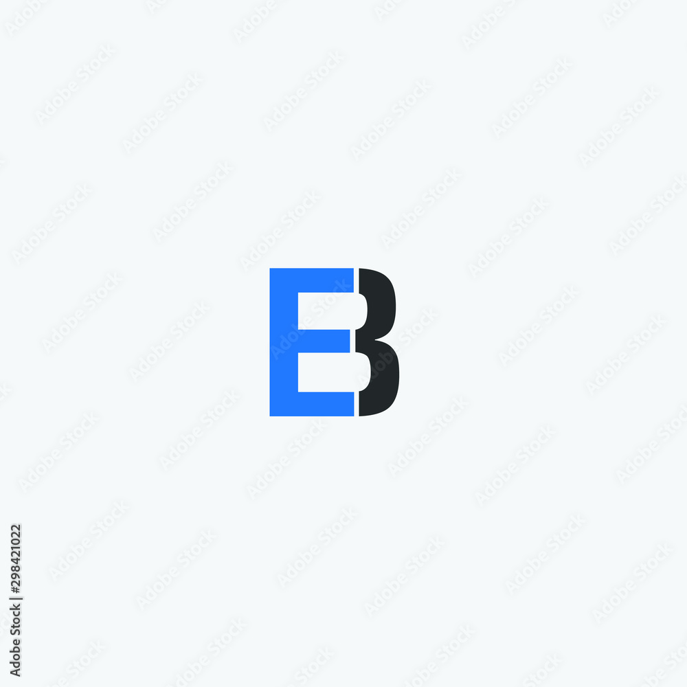 EB initials logo icon vector EB initials logo icon vector