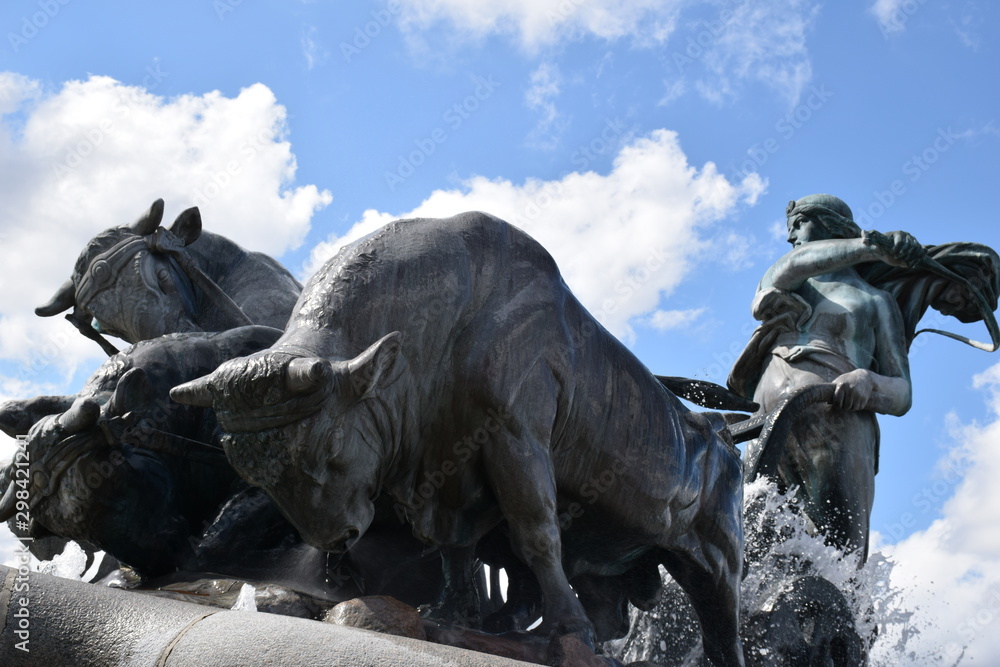 Fototapeta premium Close up of gefion fountain, Copenhagen, Denmark