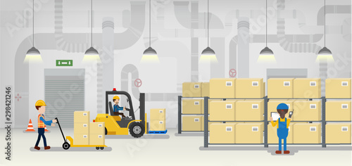 worker in warehouse