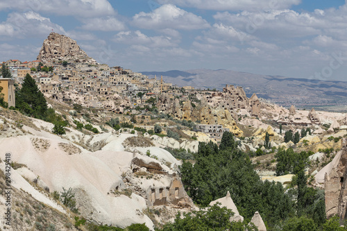 Uchisar Castle in Cappadocia, Nevsehir, Turkey