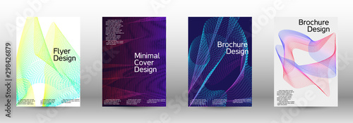 Cover design template set 