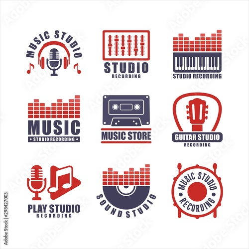 Music Studio recording Badge Collections