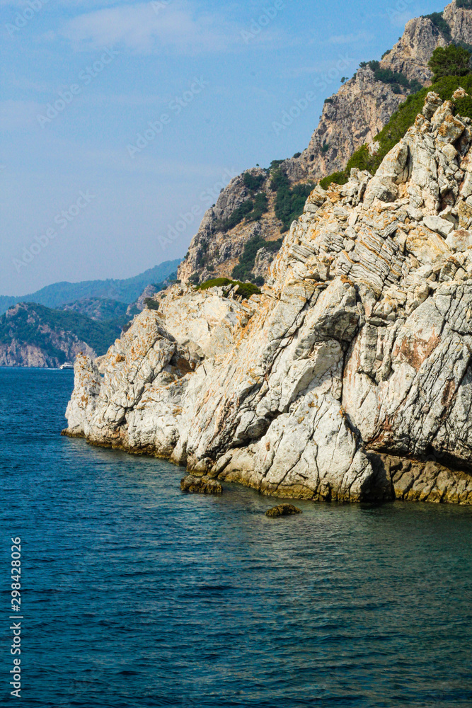 rock in the sea rock in the sea