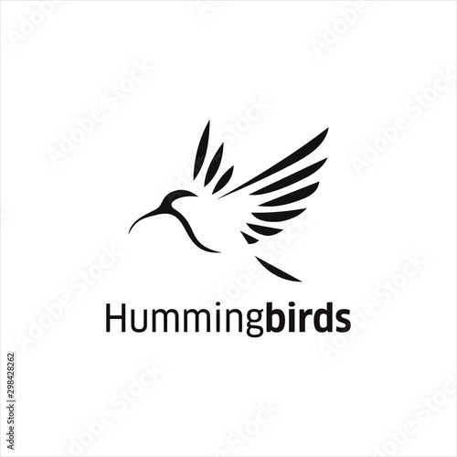 Hummingbirds  Logo Design  Animal Wings Vector
