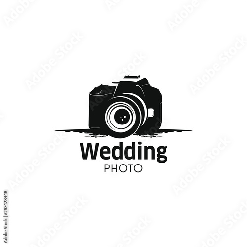 wedding photography, Photo studio logo design stock image