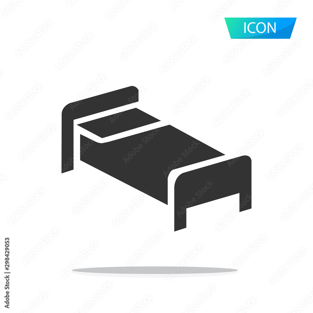 Hospital Bed icon isolated on white background. Hospital Bed icon isolated on white background.