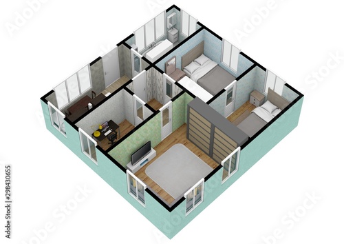 3D design of home space