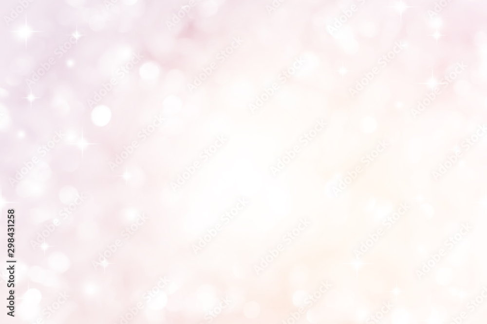 abstract blur soft gradient pink color background with star glittering light for show,promote and advertisee product and content in merry christmas and happy new year season collection concept	