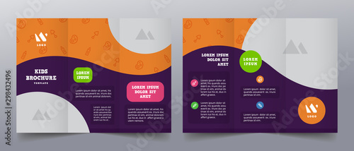 playful trifold brochure templates