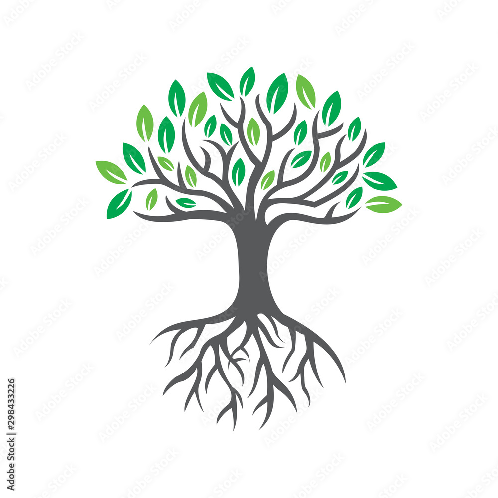 Fototapeta premium Tree Logo, Abstract Tree logo