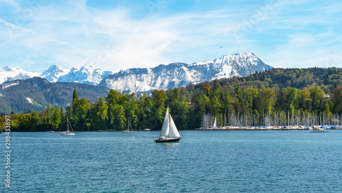 View on Lucerne lake