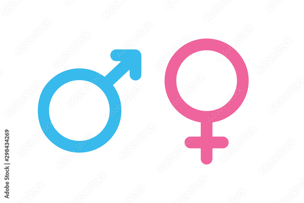 Male female gender icons. Man, woman gender symbol, sign. Male female gender icons. Man, woman gender symbol, sign.