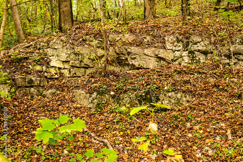 Jura limestone shifts of the Swabian Alb in Germany photo