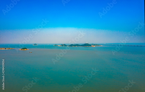 Panoramic view of Jiuzhou Island in Zhuhai, Guangdong Province © Weiming