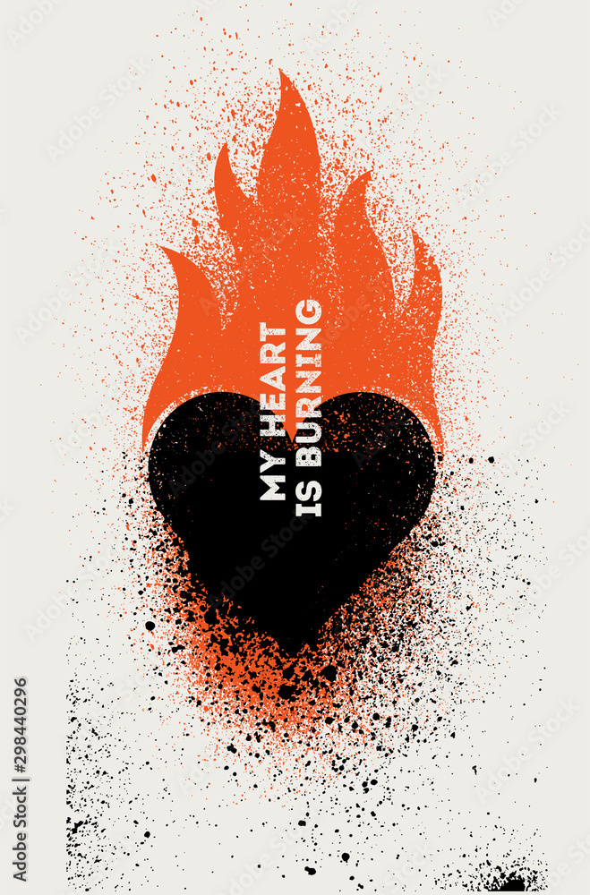 Fotografie My heart is burning