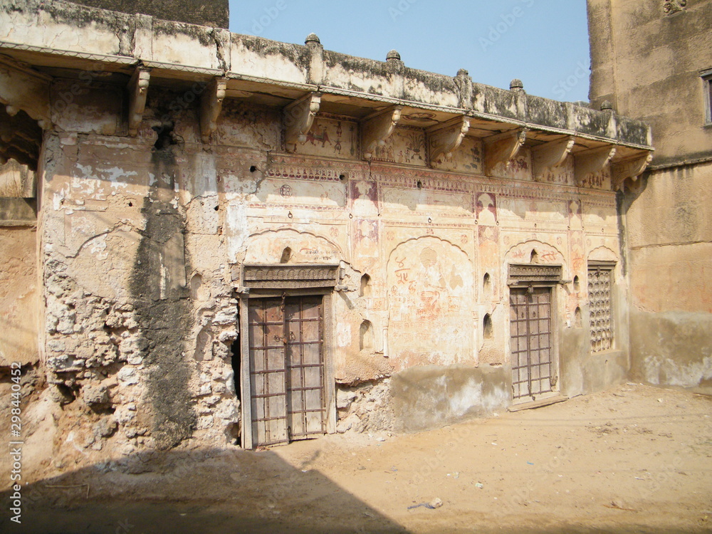 Lasting remains of old style market mall on ancient silk trade route