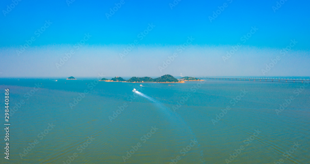 Panoramic view of Jiuzhou Island in Zhuhai, Guangdong Province Panoramic view of Jiuzhou Island in Zhuhai, Guangdong Province