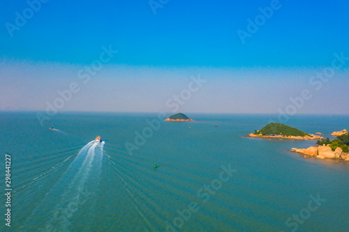 Panoramic view of Jiuzhou Island in Zhuhai, Guangdong Province photo