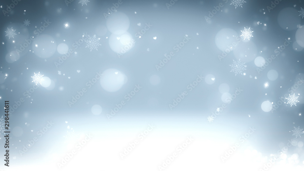 Silver bokeh background for Christmas Silver bokeh background for Christmas