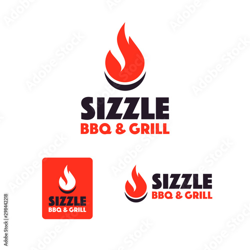 BBQ and Grill Restaurant Logo Template