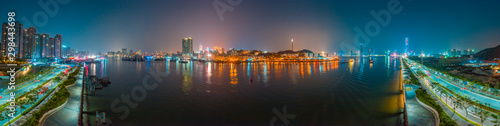 Night View of Macau and Zhuhai  China
