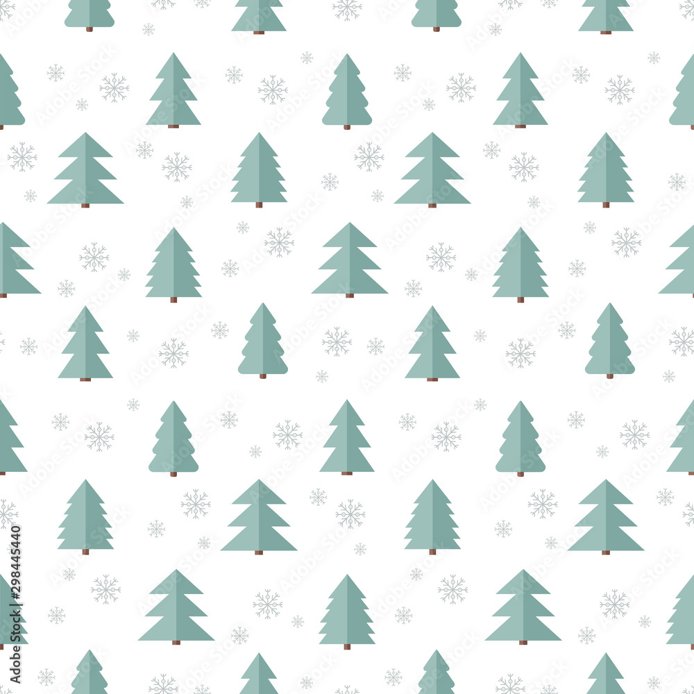 Seamless christmas tree pattern. Background merry christmas textiles, fabrics, cotton fabric, covers, wallpaper, print, gift wrapping, postcard, scrapbooking. Raster copy.
