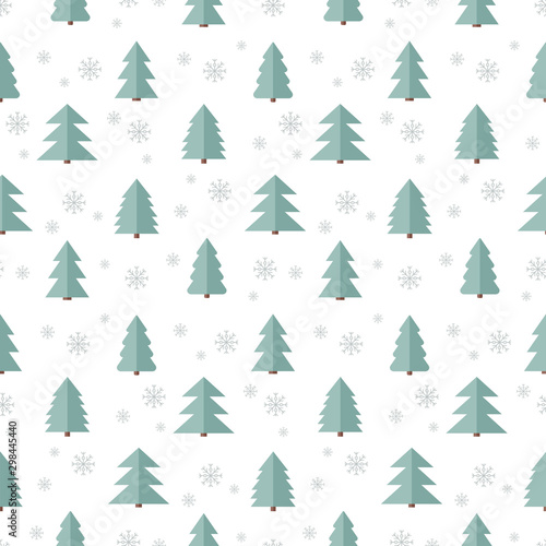 Seamless christmas tree pattern. Background merry christmas textiles, fabrics, cotton fabric, covers, wallpaper, print, gift wrapping, postcard, scrapbooking. Raster copy.