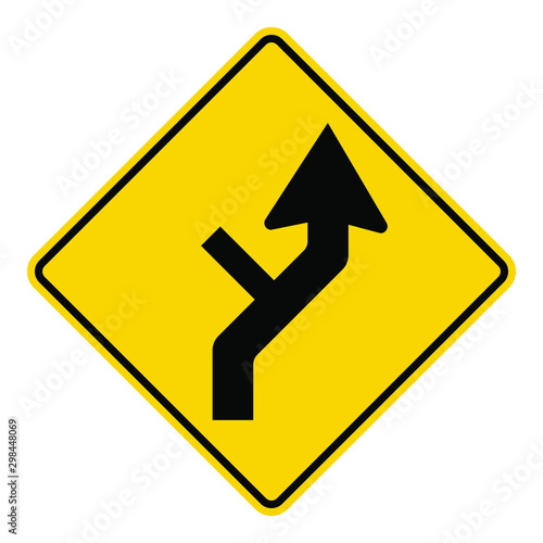 Free Download Traffic road signs yellow black diamond label - GFXLoad