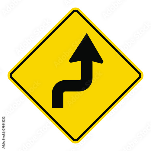 Free Download Traffic road signs yellow black diamond label - GFXLoad