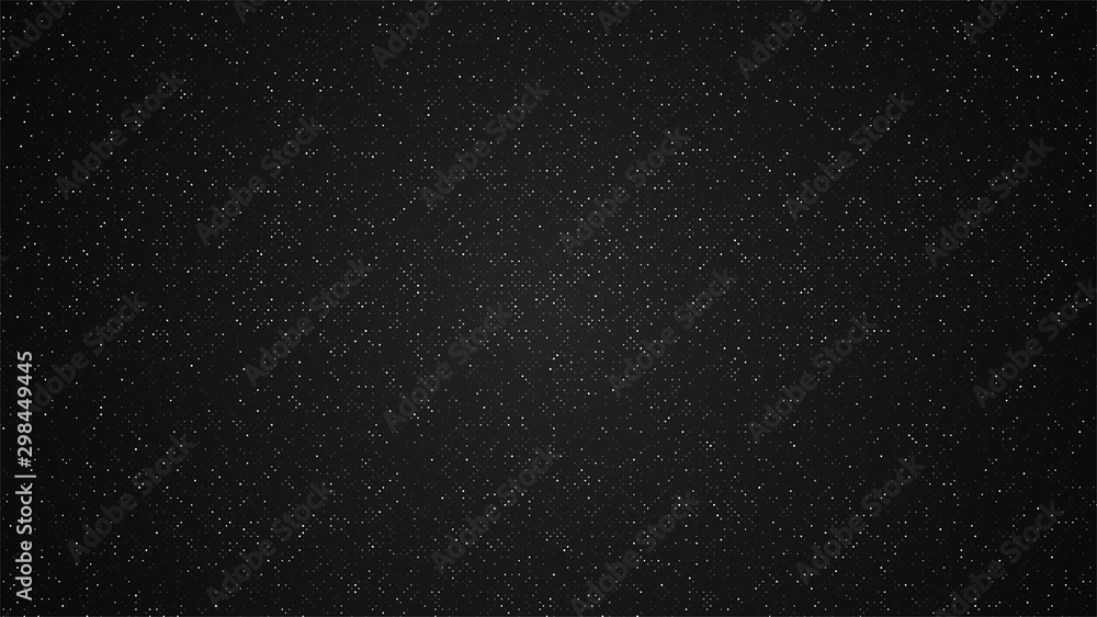 White dots on a black background. Modern background. Vector illustration.