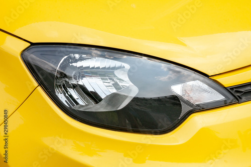 Car headlights, modern design technology. © chaophrayaart