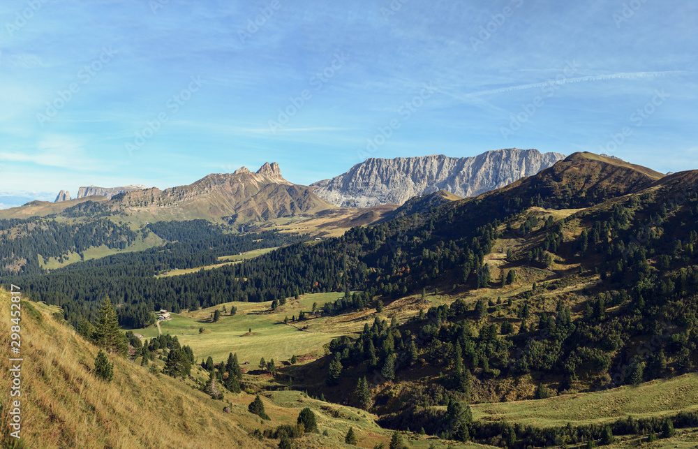 Naklejka premium Mountain landscape in Dolomites, Italy