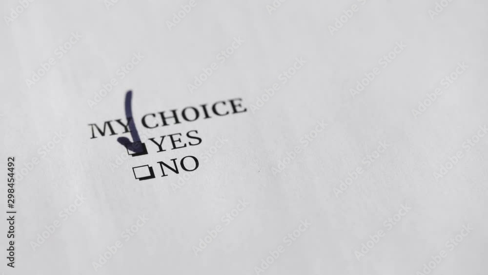 Question and answer. MY CHOICE. YES used black marker. Survey Question and answer. MY CHOICE. YES used black marker. Survey