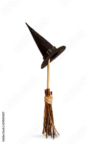 Принти на полотні witch hat broom