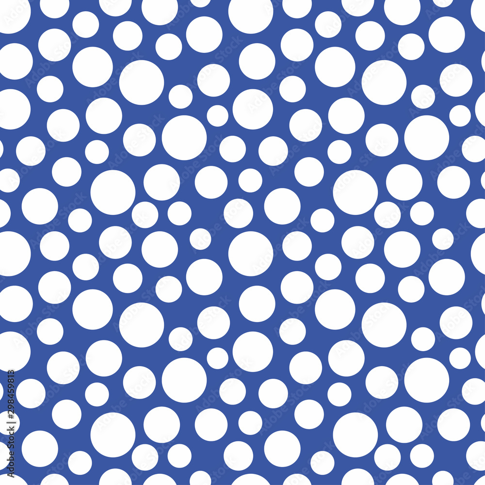 Pattern circle blue white vector