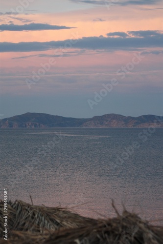 The colors of spring, in Eastern Crete, Mediterranean sea photo