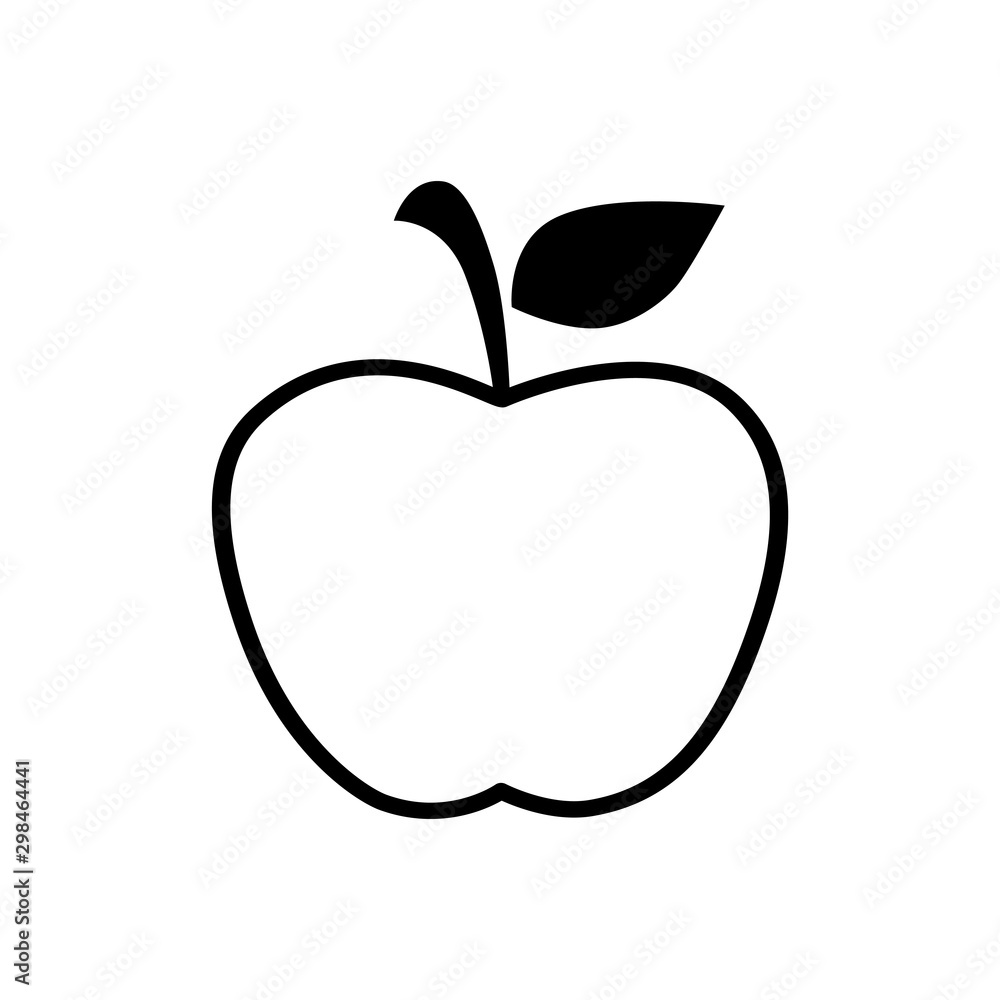 apple icon vector flat design apple icon vector flat design