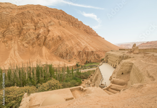 Turpan  China - composed by 77 rock-cut caves  each with the ceiling covered with Buddha murals  the Bezeklik Caves are among the main attractions of Turpan prefecture