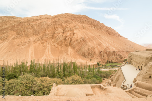 Turpan  China - composed by 77 rock-cut caves  each with the ceiling covered with Buddha murals  the Bezeklik Caves are among the main attractions of Turpan prefecture