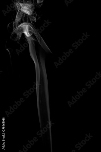 abstract with smoke on dark background