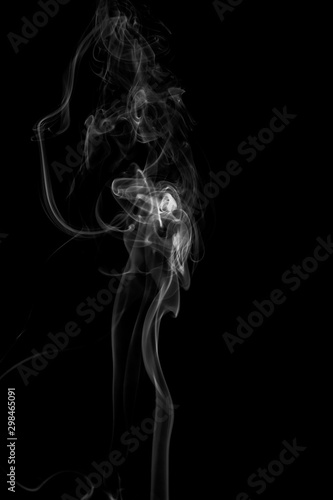 Fototapeta Naklejka Na Ścianę i Meble -  abstract  with smoke on dark background