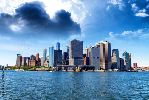 Besutiful view of Downotown Manhattan from Governors Island, NYC. © dade72