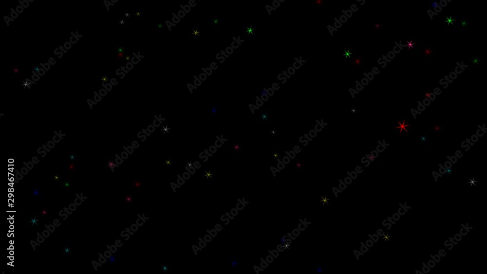 Blinking colored sparkles with dark background Blinking colored sparkles with dark background