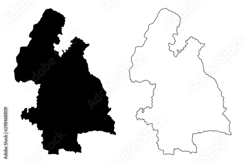 Tipperary County Council (Republic of Ireland, Counties of Ireland) map vector illustration, scribble sketch Tipperary map..