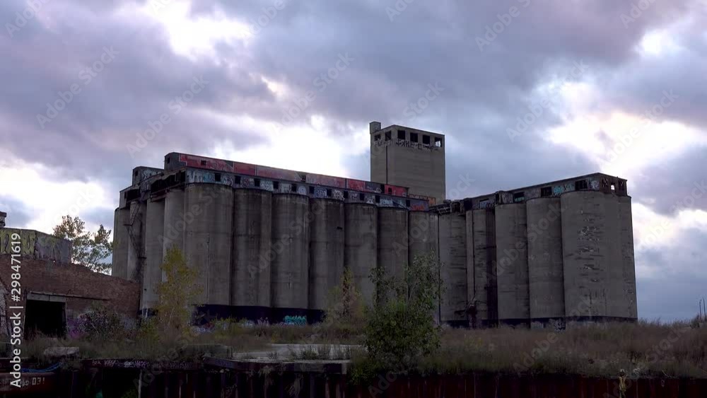 old creepy abandoned building at dusk 4k old creepy abandoned building at dusk 4k