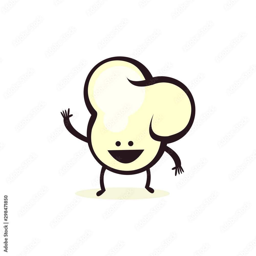 cute popcorn cartoon mascot character vector illustration design cute popcorn cartoon mascot character vector illustration design