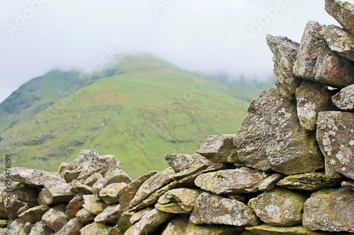 rocks and mountain clould llanberis snowdonia © eric